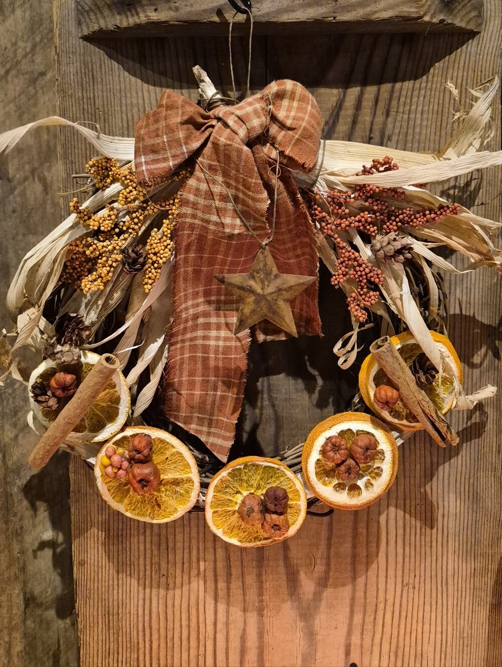 Fall Grapevine Wreath (scented with Orange & Clove Specialty Oil)